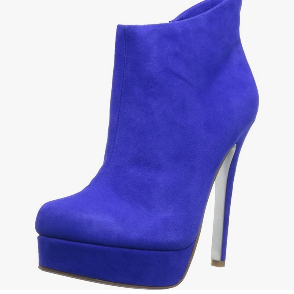 NWT Chinese Laundry Kristen Cavallari Lavish Elegant Blue High Heel Ankle Boots